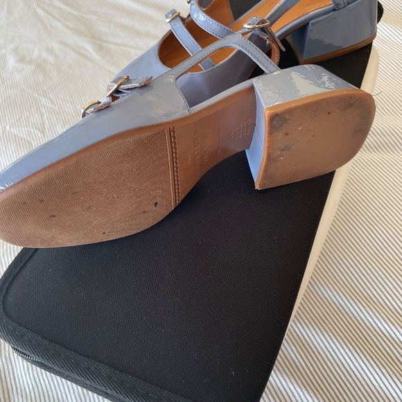 Sezane Paula Babies Denim Blue Varnish - Size 5 - Picture 2 of 3